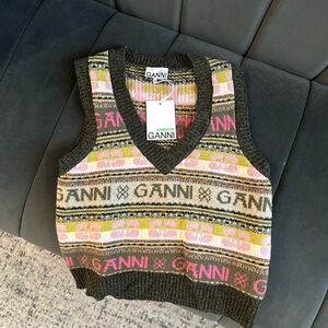GANNI knitted vest ( Wool )